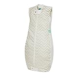 ergoPouch TRU 3.5 TOG Organic Cotton Quilt Sleeping Bag, White Chevron, 12-36M by Ergo Pouch
