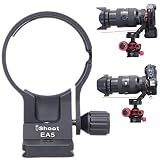 iShoot金属カメラリング式三脚座、 三脚マウントリング、レンズサポート襟、レンズブラケット襟、三脚ソケット, ソニー Sony LA-EA5 マウントコンバーターレンズアダプターリング用, ARCA-SWISS雲台/三脚ボールヘッドクランプを対応