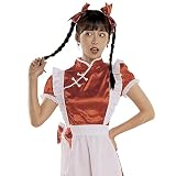 [SYRHSYB] メイド服 コスプレ衣装 チャイナドレス メイド服 中華風 3点セット 蝶結ぶ ロング ショート丈 コスチューム ハロウィン ワンピース 仮装 喫茶店 パーティー イベント クリスマス カフェ 学園祭 文化祭 ハロウィン 仮装