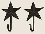 Colonial Tin Works Wrought Iron Star壁フック ブラウン