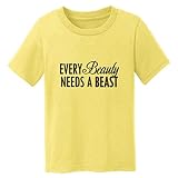 デジタルTシャツショップbaby-boys Every Beauty Needs A Beast Tシャツ US サイズ: XL カラー: イエロー