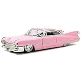 1959 Pink Cadillac Coupe De Ville Die Cast 1:24 Scale Collectible Toy Car by Jada [並行輸入品]