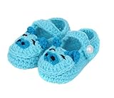 (ビグッド)Bigood ベビーニットシューズ ファーストシューズ ニット靴 ルームシューズ 新生児 子供用 可愛い子豚型 ライトブルーお祝い ソックス