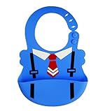 ange select ベビー スタイ 赤ちゃん 食事 シリコン エプロン 幼児 ポケット付き ビブ (ネクタイ)