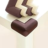BABY MATE 12 PCS Home Safety NBR Foam Furniture Corner Cushion Protector (Brown, 2.7 L X 1.3 W, 0.4 