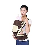 多機能　抱っこひも　おんぶ紐　スリング　新生児　ヨコ抱っこ　べビースリング　ベビーキャリア　ヒップシート　メッシュ素材で通気性がいい　0ヶ月から48ケ月まで　4way　 8通り以上　四色 (ブラウン)