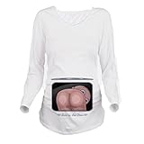 Linyuan ファッション Maternity T-Shirt Tシャツ Long Sleeve Funny Baby Butt for Pregnancy Gift T Shirt K130