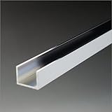 e-kanamono アルミチャンネル 1.0x8(内寸6)x10x1818mm クロームメッキ