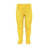 コンドル Condor 子供タイツ リブタイツ(全65色)  Yellow(イエロー) 4(3歳~4歳)
