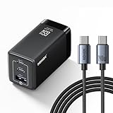 NOHON USB-C 急速充電器 小型 軽量：65W GaN PD3.0 Type-C 携帯充電器｜折りたたみ式プラグ｜140W Type