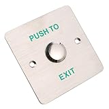Mateeステンレススチールパネルドアリリースボタンプッシュを終了するにスイッチfor DIYアクセスコントロールセキュリティシステム
