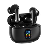 イヤホン bluetooth ワイヤレスイヤホン 【2025業界新開発&最先端Bluetooth5.4】 ブルートゥース LEDディスプレイ残量表示 最大60時間連続再生 ENCノイズキャンセリング+DNS技術 自動ペアリング 完全ぶるーとぅーす タッチ操作 Type-C 急速充電 IPX7防水 片耳/両耳 小型/軽量 iPhone/Android適用