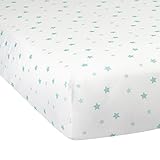 Lambs & Ivy Classic Aqua Star Fitted Crib Sheet by Lambs & Ivy