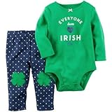 Carter's(カーターズ) 2ピースSt.パトリックスデーボディスーツ&パンツセット グリーン 上下セット 3ヶ月【並行輸入】