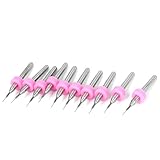 uxcell　PCBドリルビット　プリント　回路基板　フライス 　フルート0.2mm ティップダイヤ　4mm長さ　10個入り