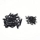 BCP 50pcs Black Picture Photo Frame Saw Tooth Hooks with Screws [並行輸入品]