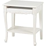 【ヴィオレッタ】パソコンテーブル（アンティークホワイト）猫足 アンティーク家具 hb3i-RT-1772AW