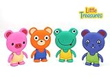 Squeaking & Squeezing Animal bath toys Floating Bathtub Characters for babies & toddlers [並行輸入品]