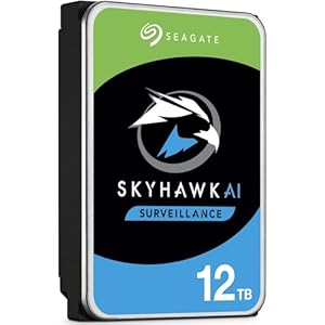 SEAGATE SkyHawk AI 12TB 3.5インチ 監視用ハードディスク 7200rpm SATA 6Gb/s 256MB