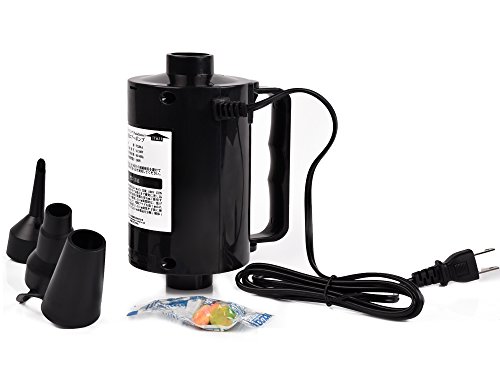 パラディニア（Paladineer)電動ポンプ エアーポンプ AC電源 コンセント ビニールプール エアーベッド アウトドア 家庭用 レジャー 給気排気 簡単便利 3種類のノズル付き 品質保証