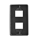 ハモサ インダストリースイッチプレート ≪2穴式/ブラック≫ HERMOSA INDUSTRY SWITCH PLATE / SW-001