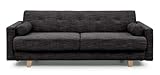 大川家具 関家具 ソファベッド 197cm幅 ブラック 135202