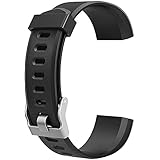 10個 ID115Plus HR バンド 交換ベルト 柔らかい シリコン スマートウォッチ用 調整可能