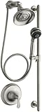 KOHLER K-10827-4-BN Forte Essentials Performance Showering Package, Vibrant Brushed Nickel [並行輸入品]