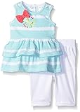 Petit Lem Girls' Baby 2 Piece Set Tunic and Legging El Stripe 3 Months [並行輸入品]