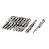 uxcell　六角ドライバービット　合金　ドライバー六角ビット　グレー　2.5mm ドライバー六角ビット