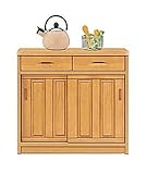 日本製 幅90cm キッチンカウンター ワゴン 完成品 (ナチュラル)