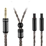 SYRNARN 4.4mm バランスヘッドホンケーブル ゼンハイザー HD800s HD800 HD820s HD820 HD8XX ダルマ D1000 16コアアップグレード交換用コード (4.4mmバランス、1.5m/5フィート)