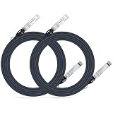 10G SFP+Cable 3m Twinaxケーブル 10GBASE-CU Cisco SFP-H10GB-CU3M、Netgear、Ubiquiti、D-Link、Supermicro、Mikrotik、Arista、Meraki、Fortinet、F5互換 DAC 2本入り