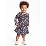 オールドネイビー OLD NAVY/ フローラルプリントジャージドレス カーボン ワンピース 12～18ヶ月【並行輸入】