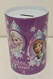 Disney Frozen Elsa And Anna " Sisters Forever " Round Tin Coin Bank