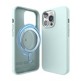 elago 磁気シリコンケース iPhone 13 Pro用ケース 6.1インチ MagSafe対応 - マグネット内蔵 液体シリコン 保護カバー すべてのMagSafeアクセサリーに対応 (ミント)