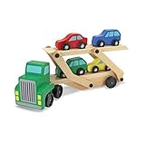 Zhhlinyuan Kids Toys Children's Large Wooden Car Carrier Truck Vehicle Set Cars おもちゃ