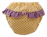 (チャックル) chuckle *シャレトレ*シャーベットカラーフリルドット4層吊り式トレーニングパンツ イエロー 80cm 6610-80-41