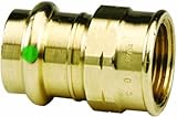 Viega 79340 ProPressゼロLeadブロンズアダプタと、メス1 – 1 / 4インチ1 / 2インチP X Female Npt