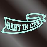 nc-smile BABY IN CAR ステッカー リボン (ミントグリーン)