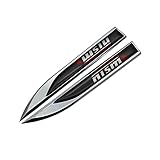 日産 NISMO フェンダー サイド エンブレム フェンダーガーニッシュスポーツ フェンダー サイド 3D ステッカー エンブレム メタルステッカー メッキ ロゴ （2個） (NISMO)