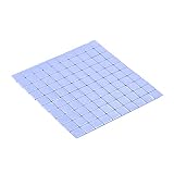 uxcell 放熱パッド シリコンサーマルパッド 高熱伝導パッド 柔軟 CPU冷却用 10mm x10mm x0.5mmヒートシンク ブルー 100枚入り