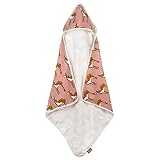 ミルクバーン MILKBARN | フーデットタオル | フード付きバスタオル ローズ ドウ (旅行用品）