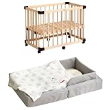 【セット買い】 ファルスカ ミニジョイントベッド ネオ + コンパクトベッド ライト グレー