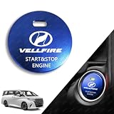ヴェルファイア(VELLFIRE) スタートボタンカバー スイッチカバー エンジン スタートカバー ヴェルファイア 20系 30系 40系 スタートリング ストップカバー アルミニウム合金製(ヴェルファイア,ブルー)