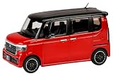 HJ43 1/43 ホンダ N-BOX CUSTOM プレミアムクリスタルレッドメタリック & ブラック 完成品