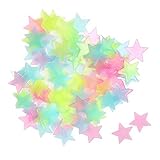 iLooper Star Wall Sticker 100 Pcs 3D Glow in the Dark Monochromatic Luminous Fluorescent Wall Sticke