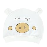 Outflower 帽子 ベビー 赤ちゃん コットン 春 夏 秋 冬 0-6ケ月 可愛い 子供 ニット帽 キッズ 睡眠用 キャップ 誕生日 プレゼント 人気 出産祝い ニットキャップ
