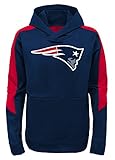 新しいEngland Patriots Youth NFL「太字ロゴ"パフォーマンスフード付きスウェットシャツ