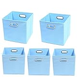 Modern Littles Organization Bundle-5 Storage Bins, Sky Blue by Modern Littles